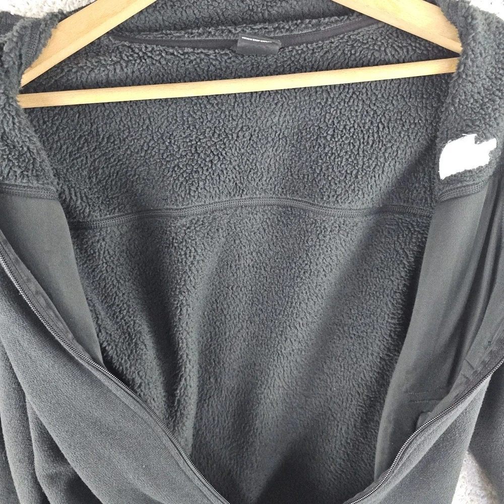 The North Face Sweater Fleece Jacket Black Full Zip Outdoor Midweight Sz Medium